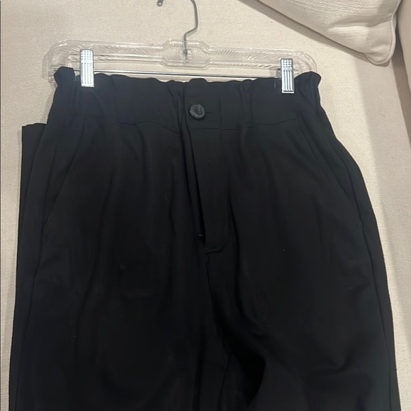 Zara Black High Rise Gartered Waistline Pants size Small - Picture 10 of 15